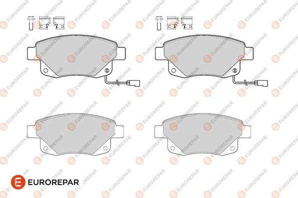 EUROREPAR 1686275380 - Гальмівні колодки, дискові гальма autozip.com.ua