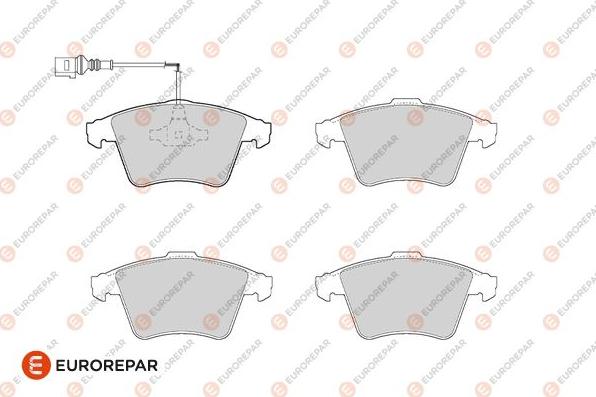 EUROREPAR 1686275280 - Гальмівні колодки, дискові гальма autozip.com.ua