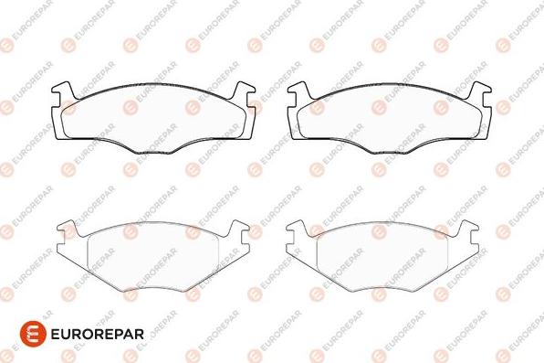 EUROREPAR 1686276580 - Гальмівні колодки, дискові гальма autozip.com.ua