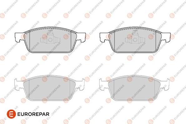 EUROREPAR 1686270480 - Гальмівні колодки, дискові гальма autozip.com.ua