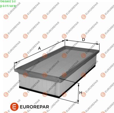 EUROREPAR 1680339780 - Повітряний фільтр autozip.com.ua