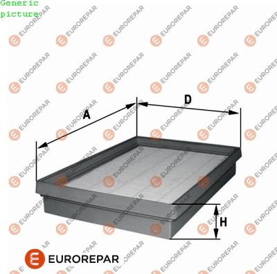 EUROREPAR 1680329180 - Повітряний фільтр autozip.com.ua