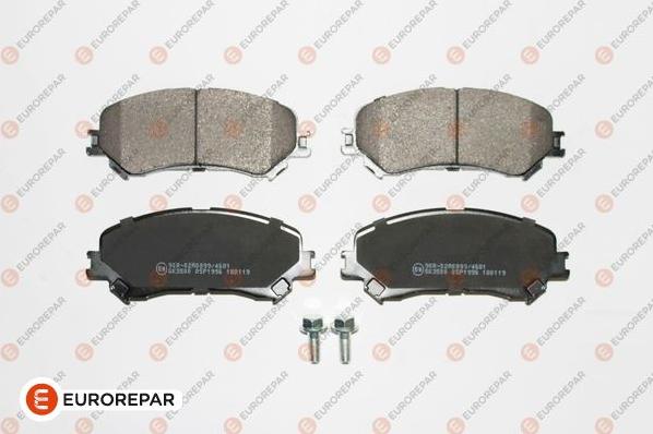 EUROREPAR 1681166480 - Гальмівні колодки, дискові гальма autozip.com.ua