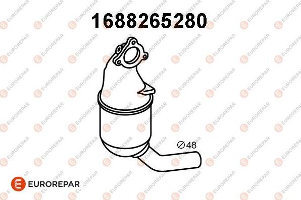 EUROREPAR 1688265280 - Каталізатор autozip.com.ua