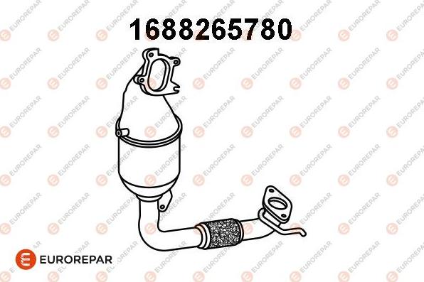 EUROREPAR 1688265780 - Каталізатор autozip.com.ua