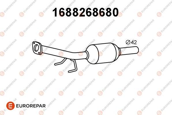 EUROREPAR 1688268680 - Каталізатор autozip.com.ua