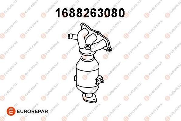EUROREPAR 1688263080 - Каталізатор колектора autozip.com.ua