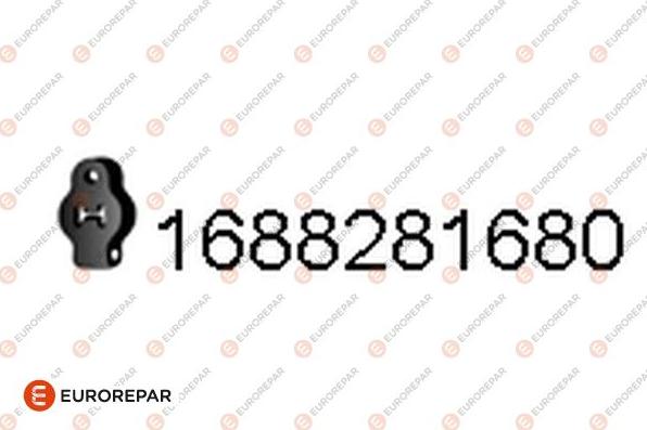 EUROREPAR 1688281680 - Кронштейн, втулка, система випуску autozip.com.ua