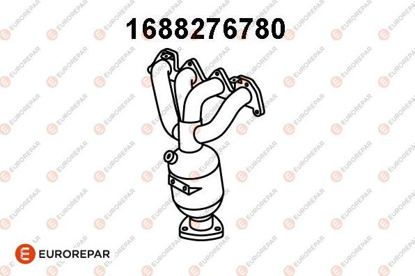 EUROREPAR 1688276780 - Каталізатор колектора autozip.com.ua