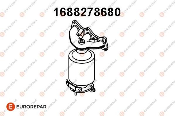 EUROREPAR 1688278680 - Каталізатор autozip.com.ua