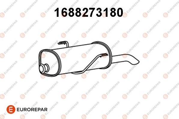EUROREPAR 1688273180 - Глушник вихлопних газів кінцевий autozip.com.ua