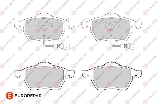 EUROREPAR 1682308480 - Гальмівні колодки, дискові гальма autozip.com.ua