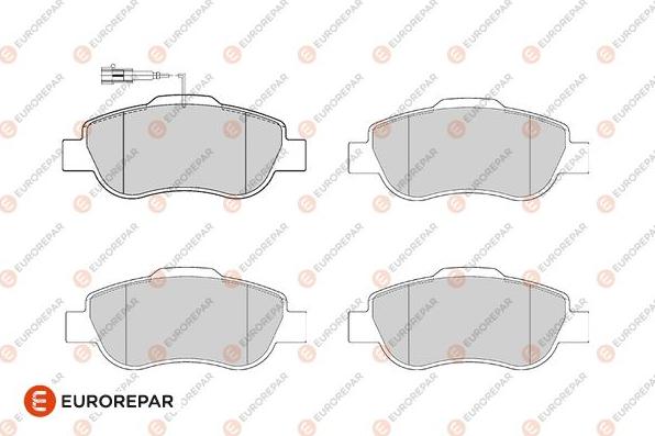 EUROREPAR 1682314980 - Гальмівні колодки, дискові гальма autozip.com.ua