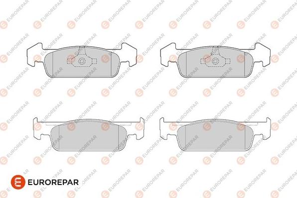 EUROREPAR 1682313780 - Гальмівні колодки, дискові гальма autozip.com.ua