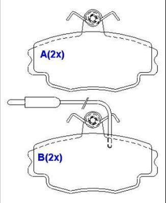 EUROREPAR 1635835080 - Гальмівні колодки, дискові гальма autozip.com.ua