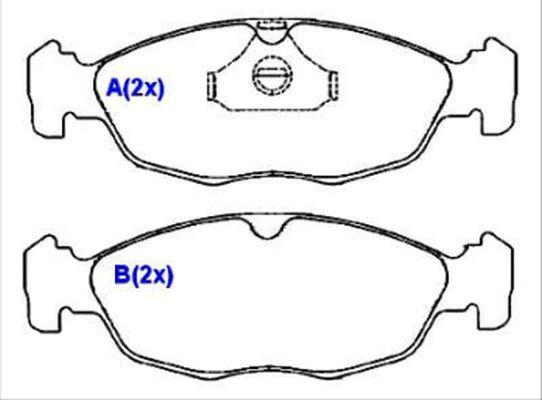 EUROREPAR 1635833480 - Гальмівні колодки, дискові гальма autozip.com.ua