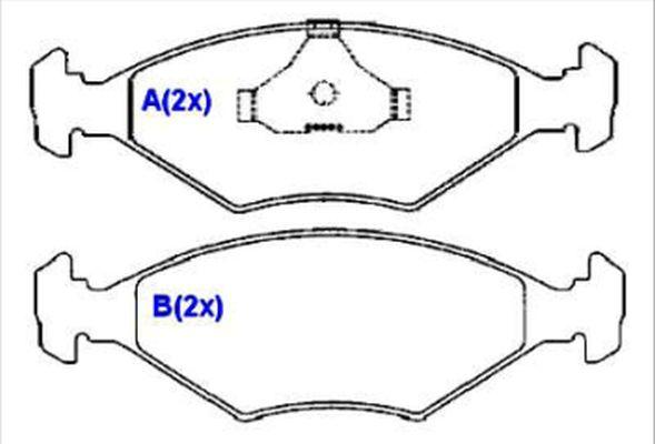 EUROREPAR 1636486580 - Гальмівні колодки, дискові гальма autozip.com.ua