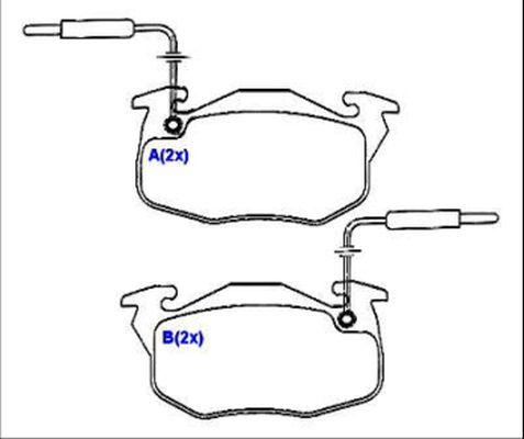 EUROREPAR 1636486380 - Гальмівні колодки, дискові гальма autozip.com.ua