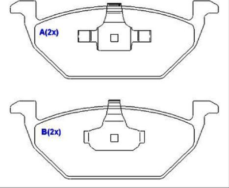 EUROREPAR 1636487680 - Гальмівні колодки, дискові гальма autozip.com.ua