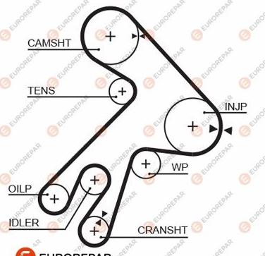 EUROREPAR 1633134980 - Ремінь ГРМ autozip.com.ua