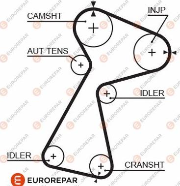 EUROREPAR 1633131880 - Ремінь ГРМ autozip.com.ua