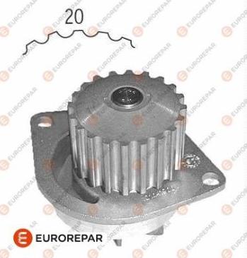 EUROREPAR 1637172180 - Водяний насос autozip.com.ua