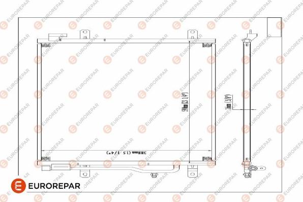 EUROREPAR 1626267680 - Конденсатор, кондиціонер autozip.com.ua