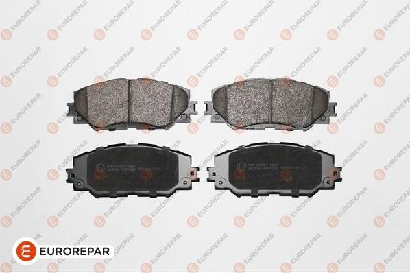 EUROREPAR 1623054180 - Гальмівні колодки, дискові гальма autozip.com.ua