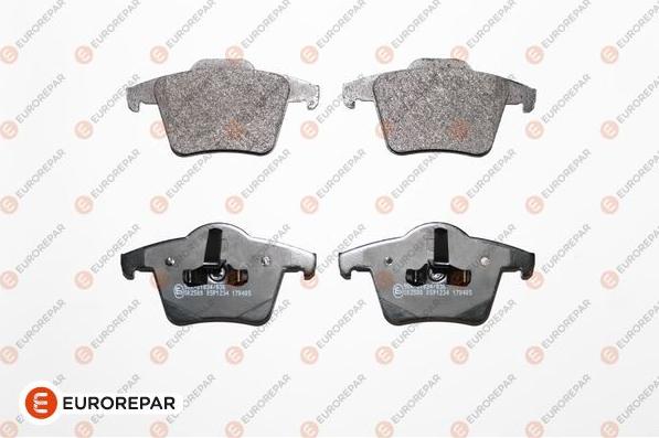 EUROREPAR 1623061780 - Гальмівні колодки, дискові гальма autozip.com.ua