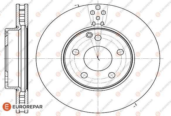 EUROREPAR 1622809780 - Гальмівний диск autozip.com.ua