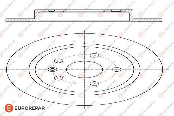 EUROREPAR 1622806080 - Гальмівний диск autozip.com.ua