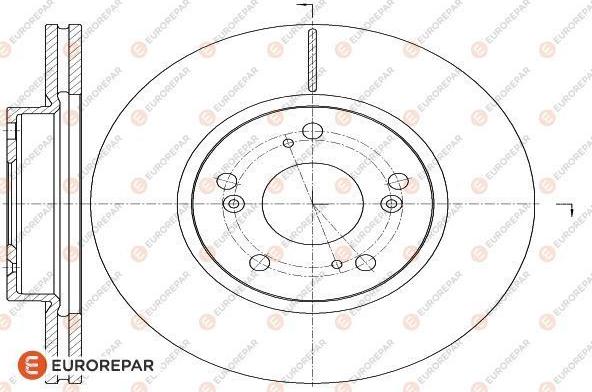 EUROREPAR 1622806780 - Гальмівний диск autozip.com.ua