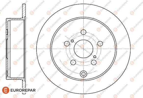 EUROREPAR 1622808980 - Гальмівний диск autozip.com.ua