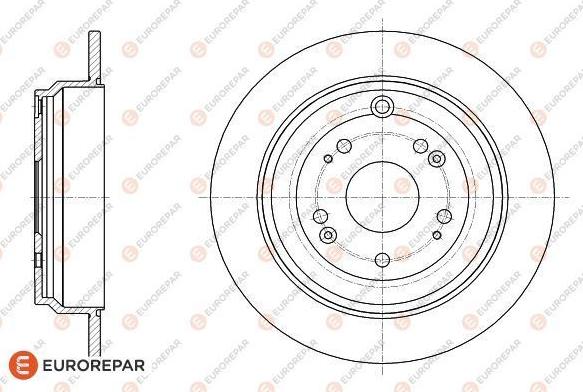 EUROREPAR 1622808780 - Гальмівний диск autozip.com.ua