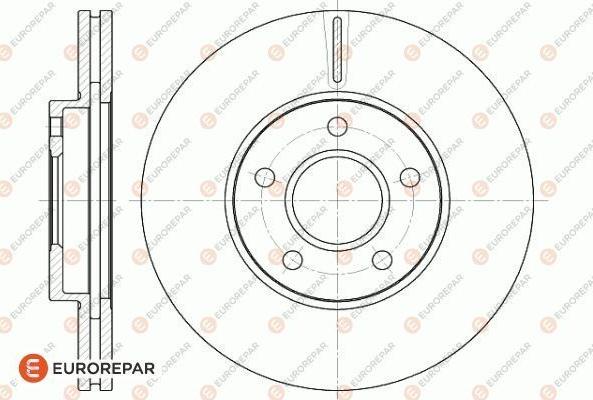EUROREPAR 1622816380 - Гальмівний диск autozip.com.ua
