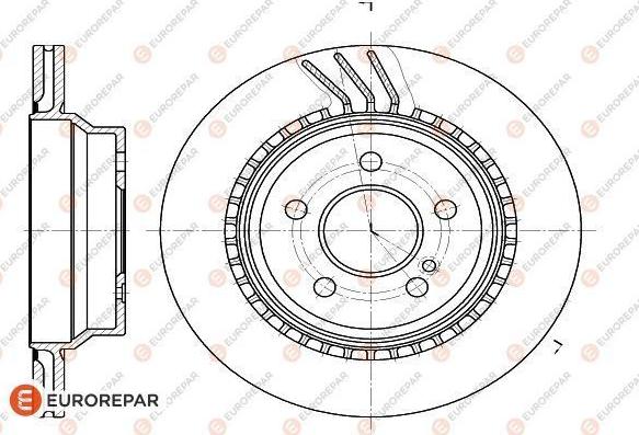 EUROREPAR 1622810080 - Гальмівний диск autozip.com.ua