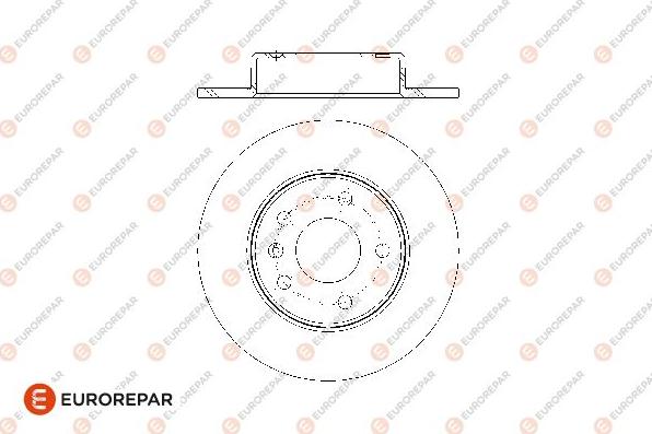 EUROREPAR 1676009480 - Гальмівний диск autozip.com.ua