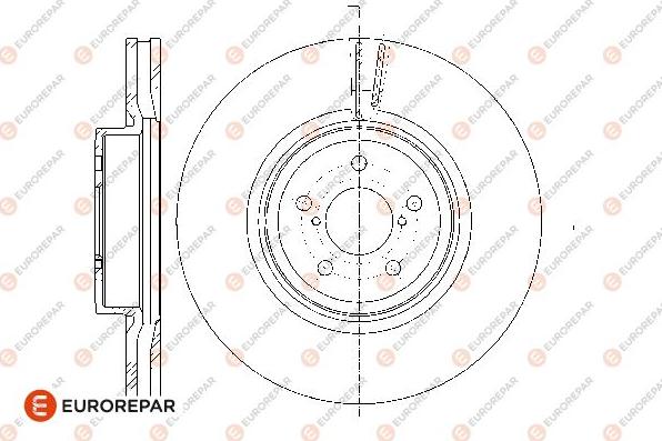 EUROREPAR 1676009380 - Гальмівний диск autozip.com.ua