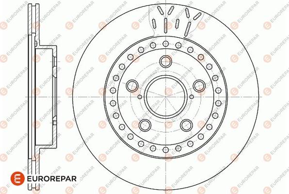 EUROREPAR 1676009280 - Гальмівний диск autozip.com.ua