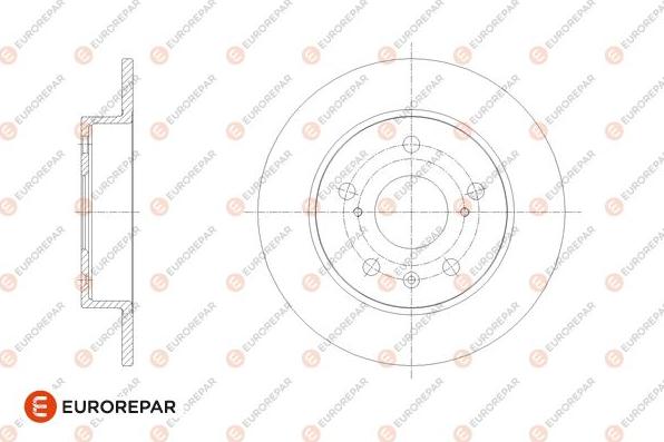 EUROREPAR 1676008980 - Гальмівний диск autozip.com.ua