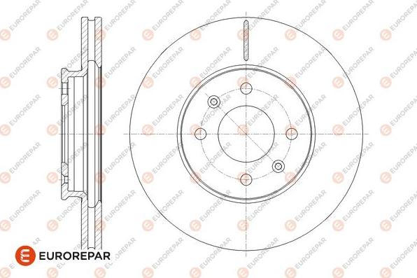 EUROREPAR 1676008880 - Гальмівний диск autozip.com.ua