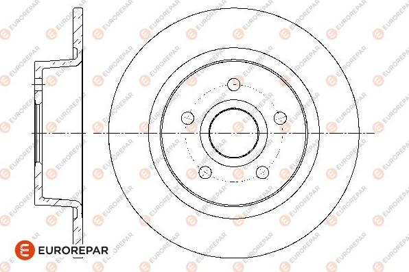 EUROREPAR 1676007880 - Гальмівний диск autozip.com.ua