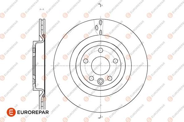 EUROREPAR 1676011680 - Гальмівний диск autozip.com.ua