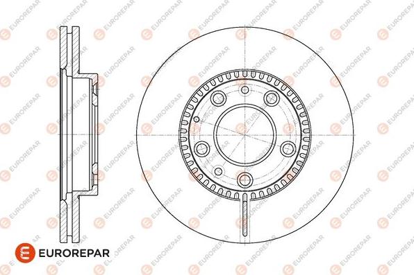 EUROREPAR 1676013680 - Гальмівний диск autozip.com.ua