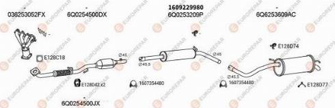 EUROREPAR 102834 - Система випуску ОГ autozip.com.ua