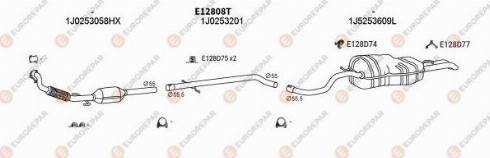 EUROREPAR 103256 - Система випуску ОГ autozip.com.ua