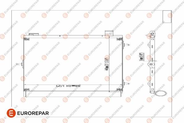 EUROREPAR E163362 - Конденсатор, кондиціонер autozip.com.ua