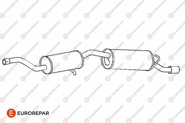 EUROREPAR E12801H - Глушник вихлопних газів кінцевий autozip.com.ua