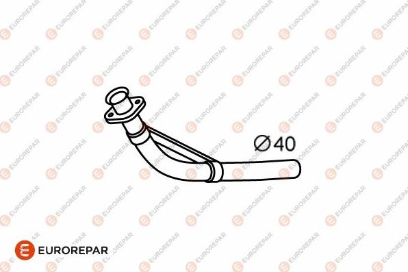 EUROREPAR E12807F - Труба вихлопного газу autozip.com.ua