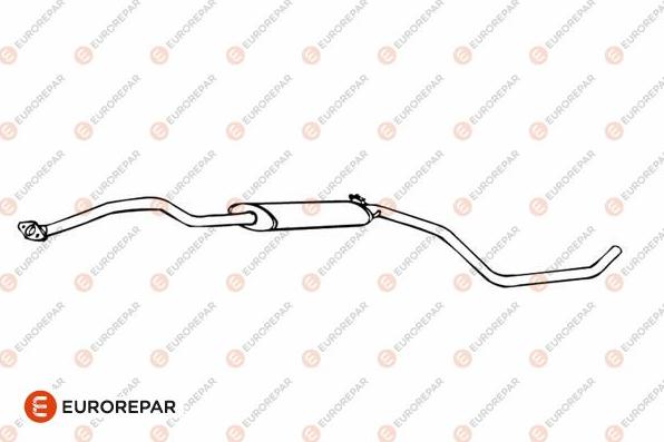 EUROREPAR E12812L - Середній глушник вихлопних газів autozip.com.ua